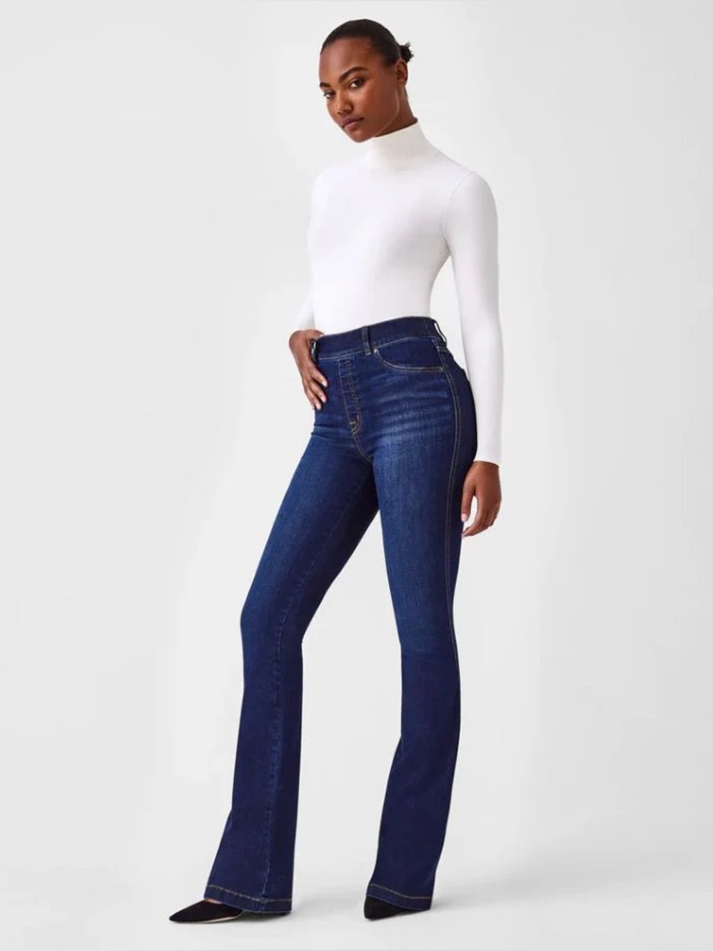 SPANX Flare Jean Midnight Blue Size Small Free People‎